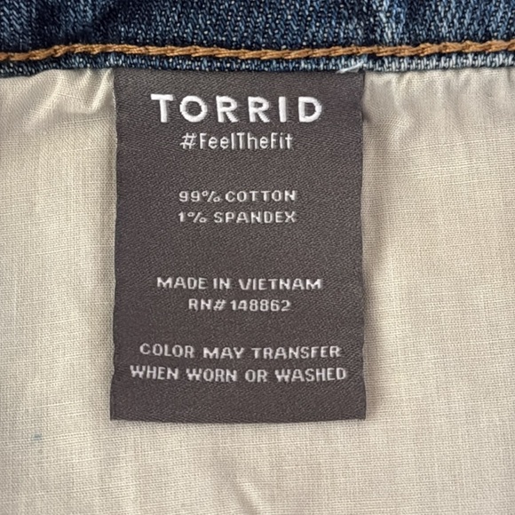 NWT Torrid Distressed High Rise Straight Classic Studded Jeans - Picture 14 of 14